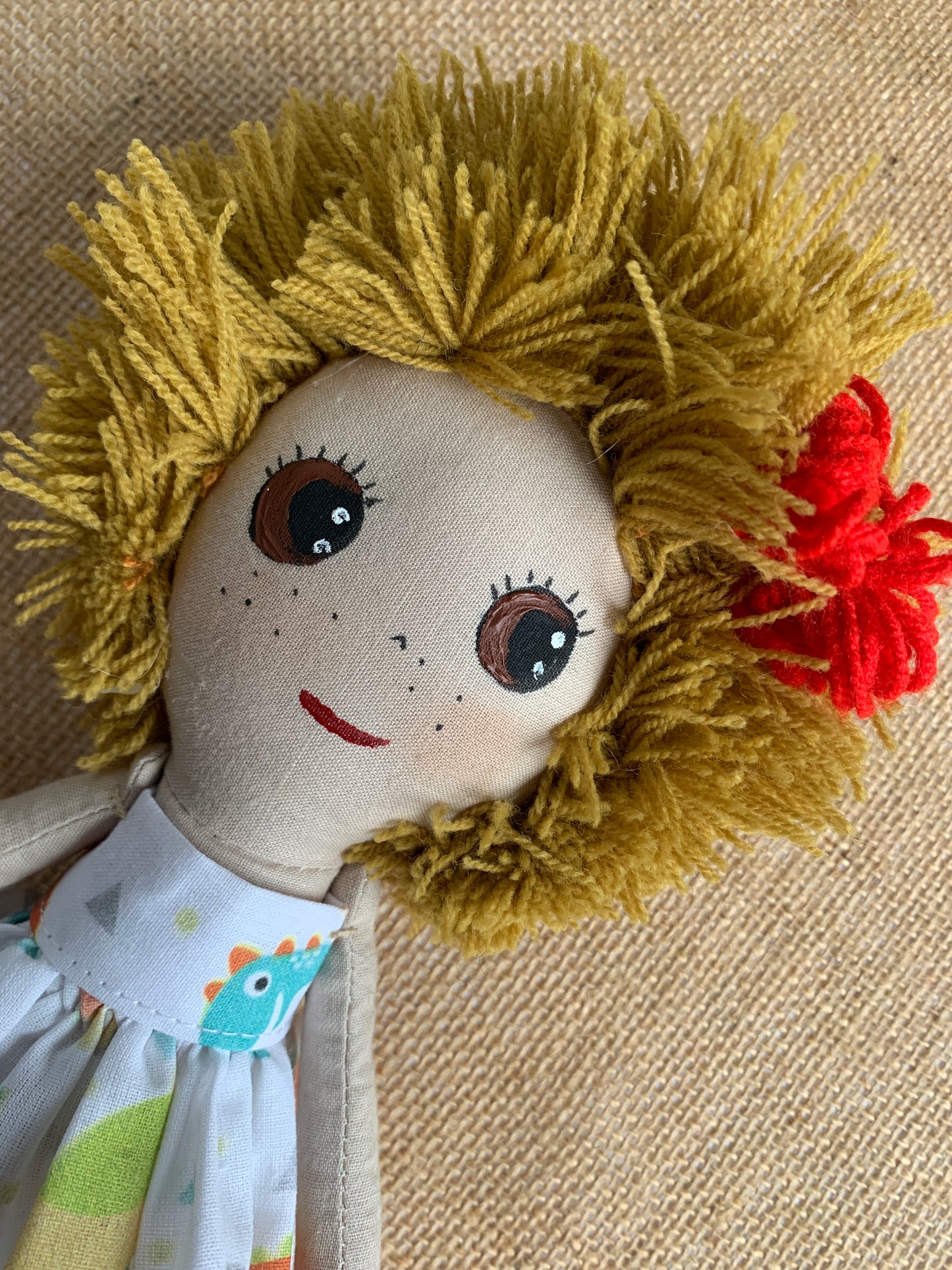 Fabric Art Doll, handmade with love in Italy