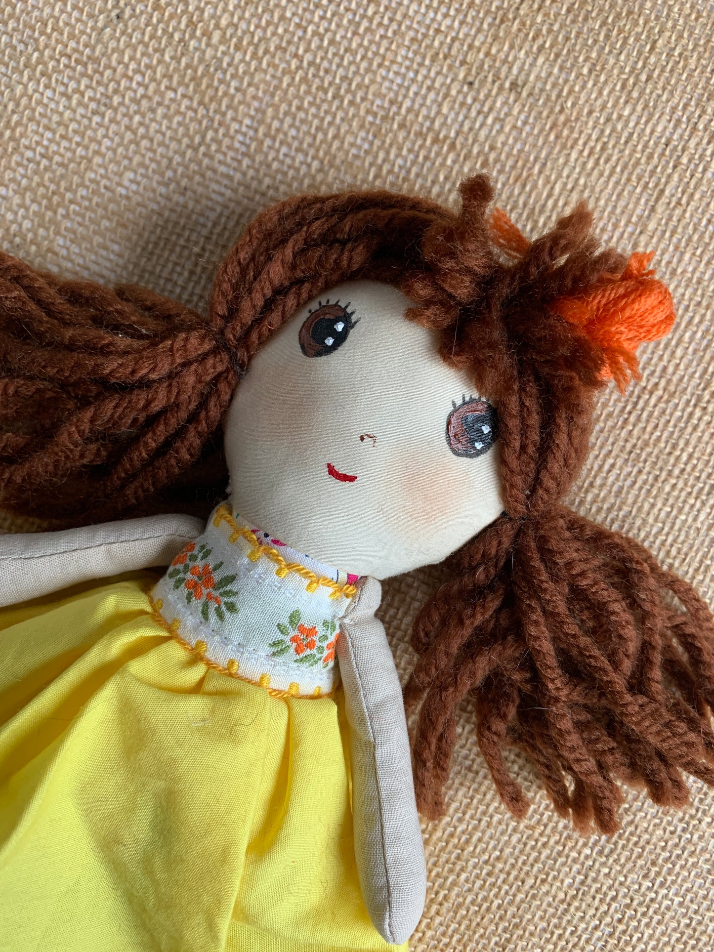 Rag Handmade Doll, Artisan Stuffed Toy