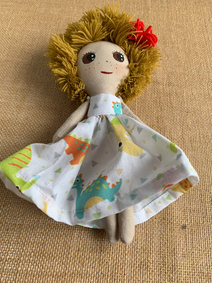 Fabric Art Doll, handmade with love in Italy