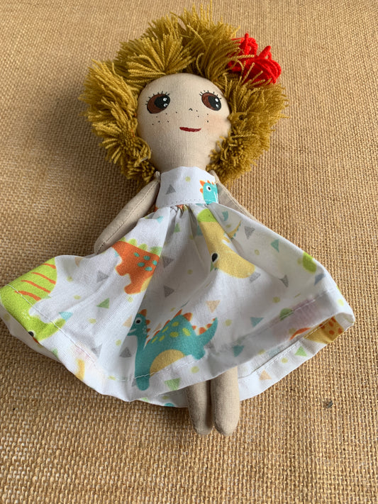 Fabric Art Doll, handmade with love in Italy