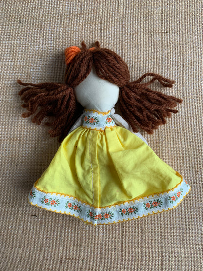 Rag Handmade Doll, Artisan Stuffed Toy