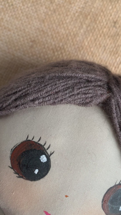 Cloth princess doll, Unique and Handmade . Ideal for Kids and Adults